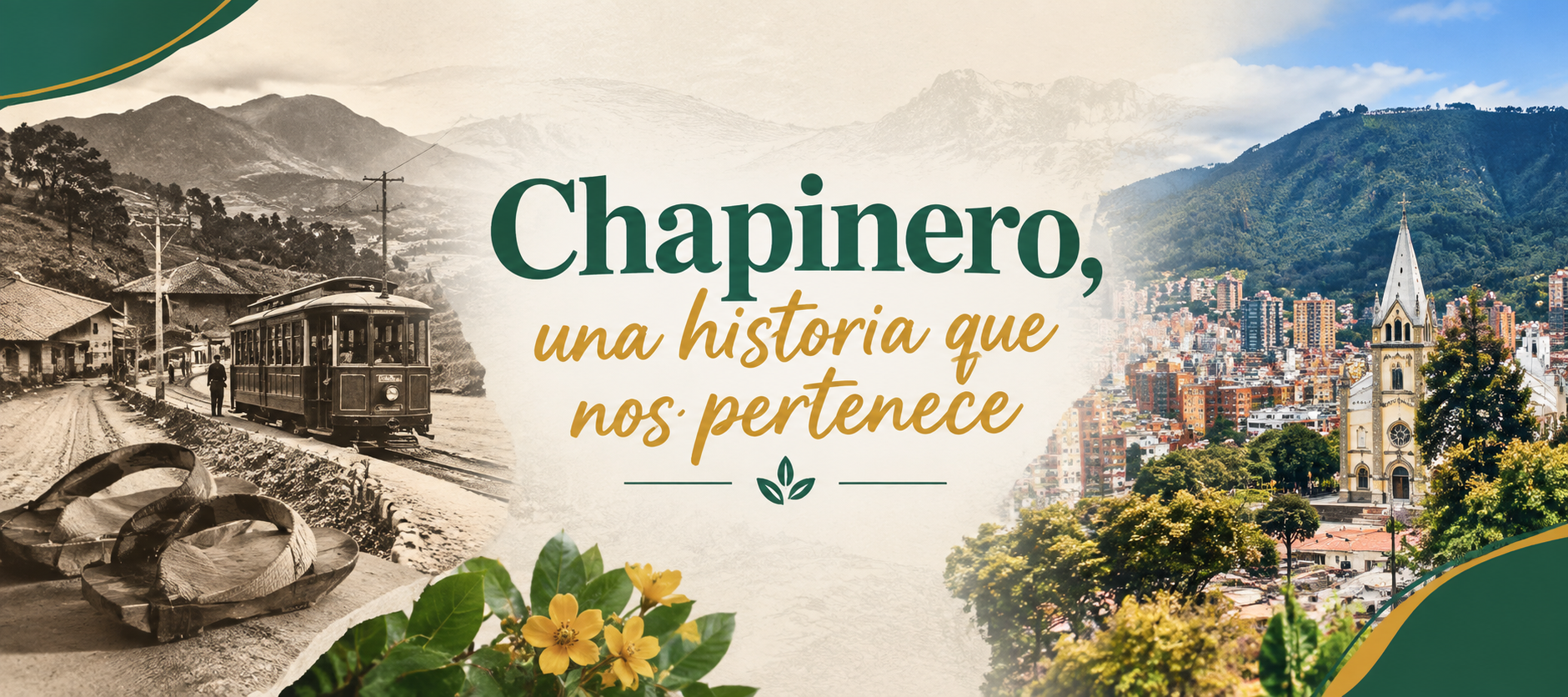Foto de Chapinero antes y ahora
