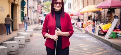 Diva Mariño - representante de personas con sordoceguera Puente Aranda