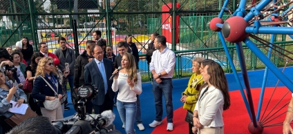 El parque El Nogal, en Chapinero, se transforma con arte, deporte y sostenibilidad gracias al reciclaje de 18.000 zapatos.