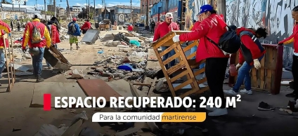 Los Mártires recupera 240 m² de espacio público