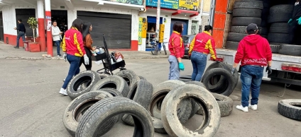 Retiramos 347 llantas para proteger salud y medio ambiente local.