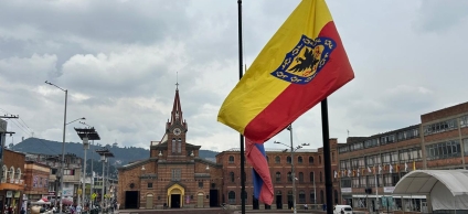 Panorámica de Iglesia del barrio 20 de Julio