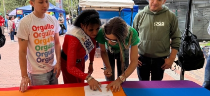 En el marco del Mes de la Diversidad, la Alcaldía Local de Santa Fe participó en la firma del Pacto por la Movilidad Incluyente