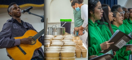 Fotografías de la ceremonia de cierre de los talleres de gastronomía tradicional