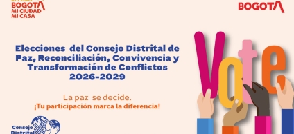Pieza gráfica de invitación a participar de manera activa en las elecciones