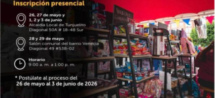 Inscripciones para fortalecer mipymes y emprendimientos en Tunjuelito