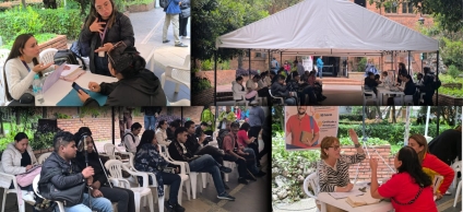 Imágenes de la feria de empleo inclusiva en Barrios Unidos