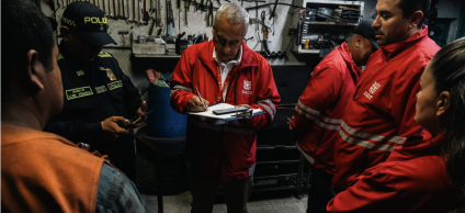 Operativo en montallantas de Tunjuelito deja dos locales suspendidos  