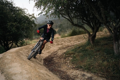 Inauguracion de la pista de ciclomontañismo
