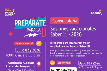 Prepárate para la U: Sesiones vacacionales Saber 11 - 2026
