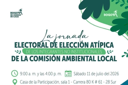 Jornada electoral de elección atípica de los integrantes no institucionales de la Comisión Ambiental Local de Bosa