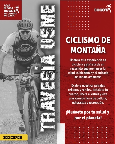 Invitación a inscripción en ciclismo de Montaña en Usme