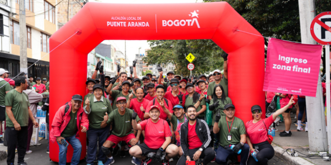 Puente Aranda recolectó más de 7.400 kilos de residuos durante la carrera ambiental “Plogging” y fortaleció la cultura ciudadana
