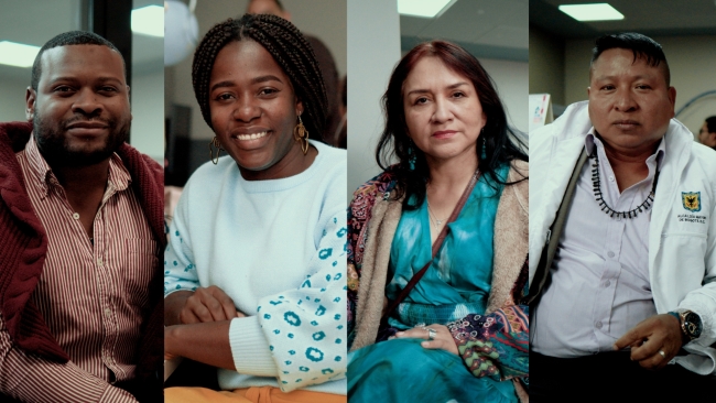 Funcionarios de la Dirección de Asuntos Étnicos de la Secretaría de Gobierno