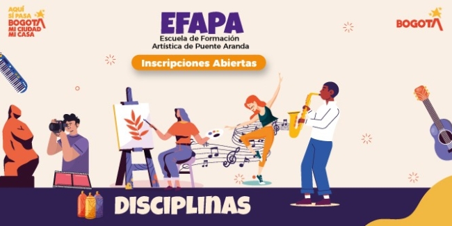 La Alcaldía Local de Puente Aranda abre inscripciones gratuitas en la Escuela de Formación Artística EFAPA