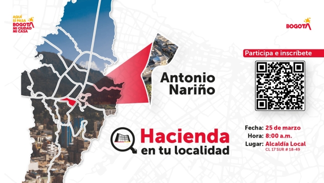 Hacienda en tu localidad llega a Antonio Nariño para acercar servicios y rendición de cuentas a la ciudadanía