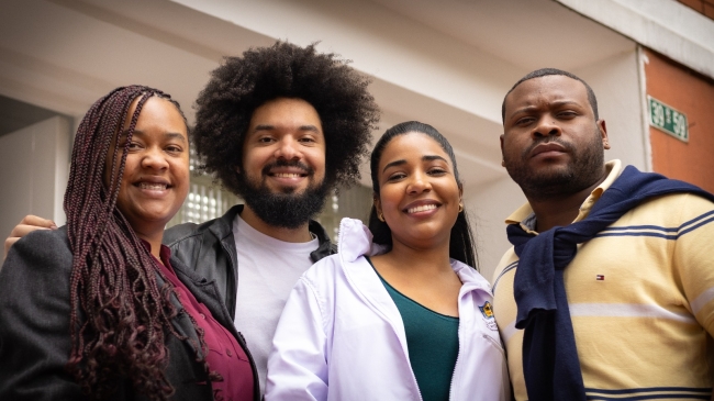 Integrantes de la comunidad raizal en Bogotá