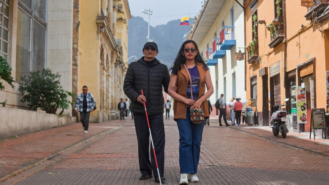 Jairo Robayo, representante distrital de personas con sordoceguera