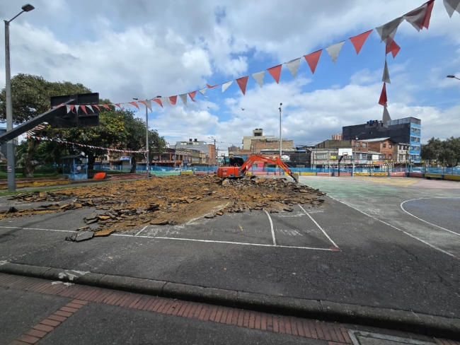 Parque La Valvanera inicia su transformación en el barrio Restrepo