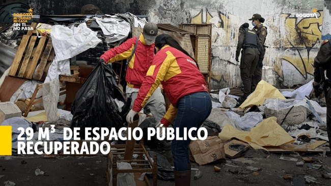 Fotografía de operativo parque el Pulmón
