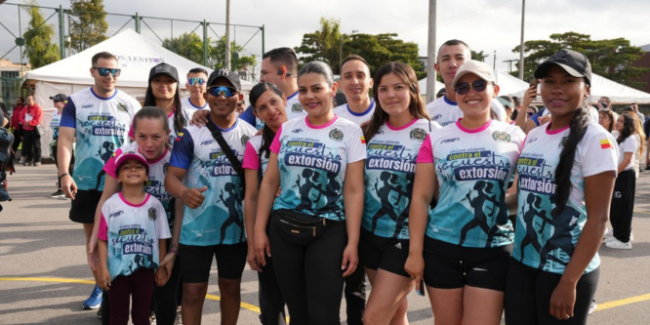 En Puente Aranda se realizó la primera carrera contra el delito del secuestro y la extorsión