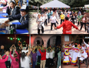 Cuidadores y cuidadoras en la celebración del cuidado fest en el cierre del mes del cuidado 