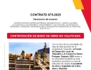 CONTRATACIÓN DE MANO DE OBRA NO CALIFICADA - CONTRATO 675-2025 - TUNJUELITO