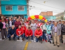 Foto de la comunidad del barrio Juan Pablo II y los funcionarios de la alcaldia local de Ciudad Bolívar