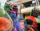 Foto de tres personas de la comunidad LGBTI