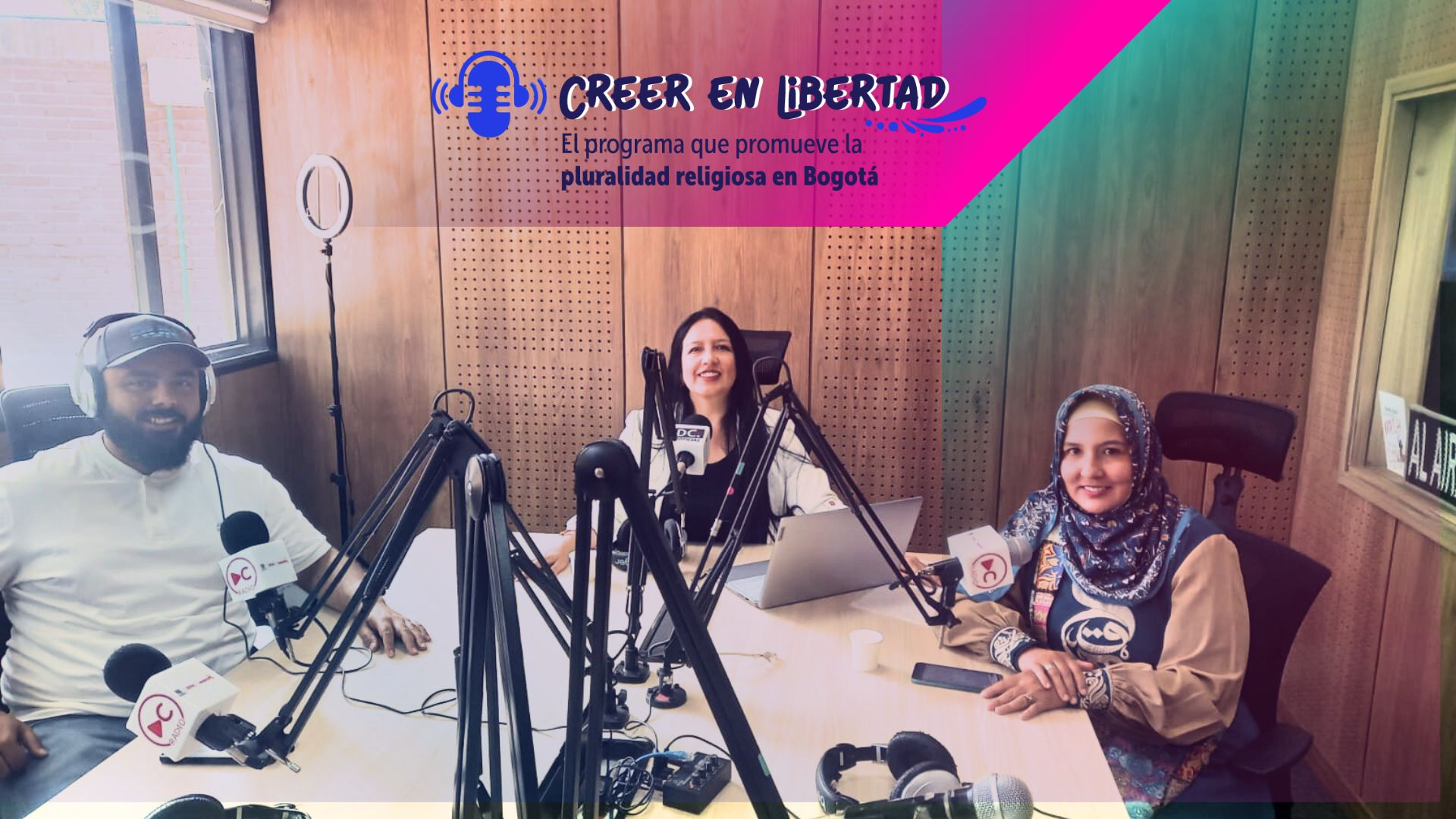 Fotografía en DC Radio el programa Creer en libertad