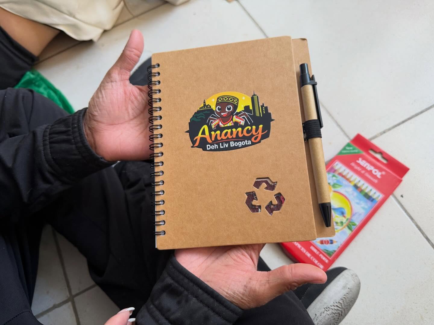 Fotografía de un cuaderno