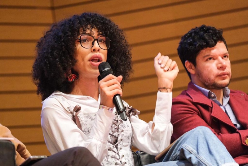 Foto de Jahira Quintero participando