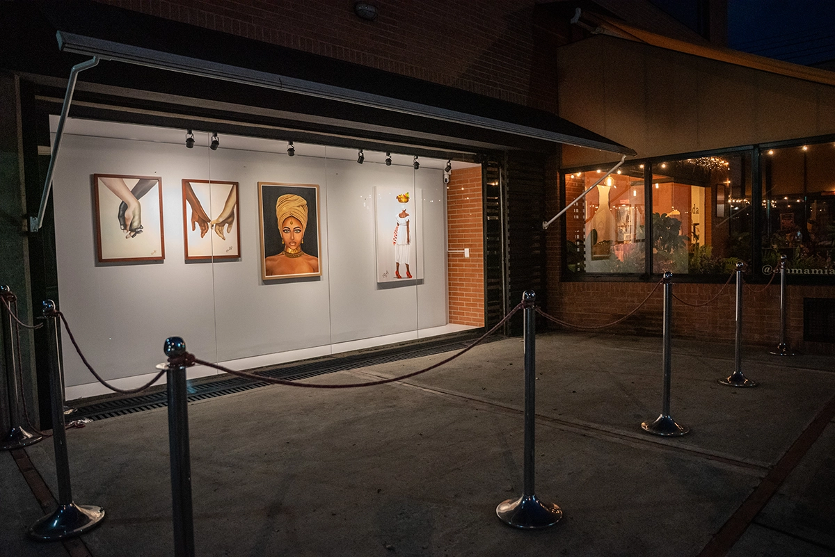 Foto al interior de una de las galerías 