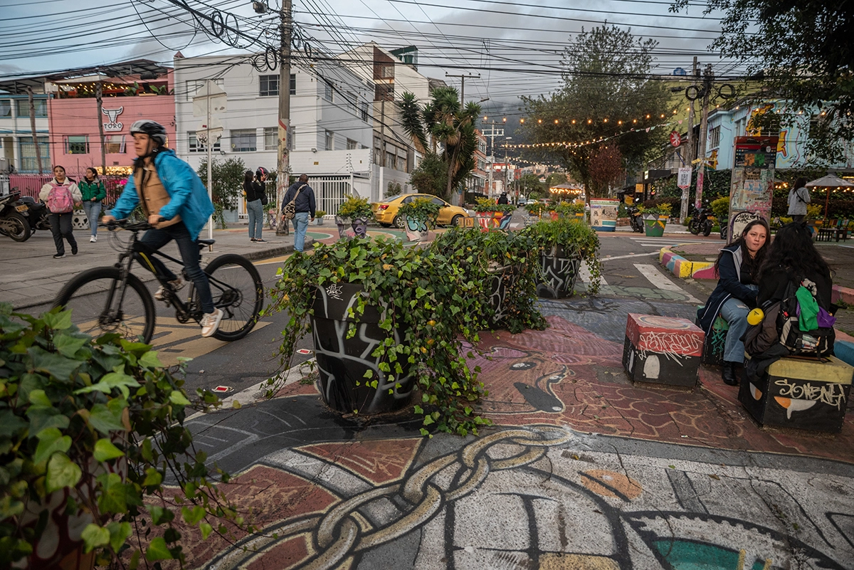 Foto de la cotidianidad en el barrio.