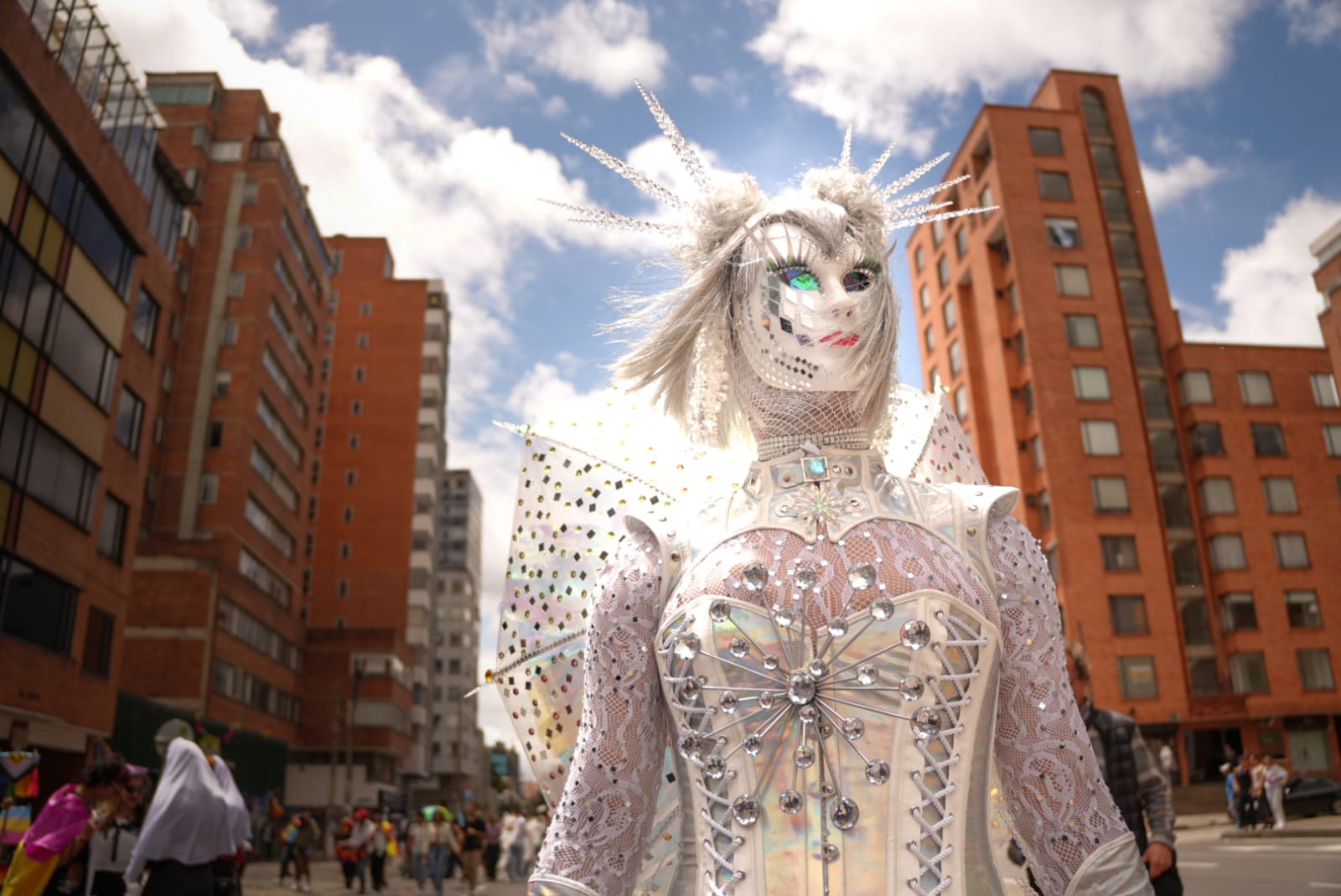 Foto de una persona disfrazada