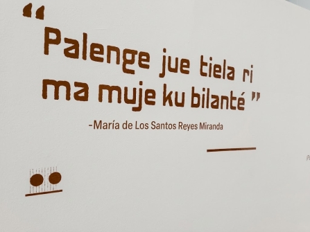 Foto de un texto en palenque
