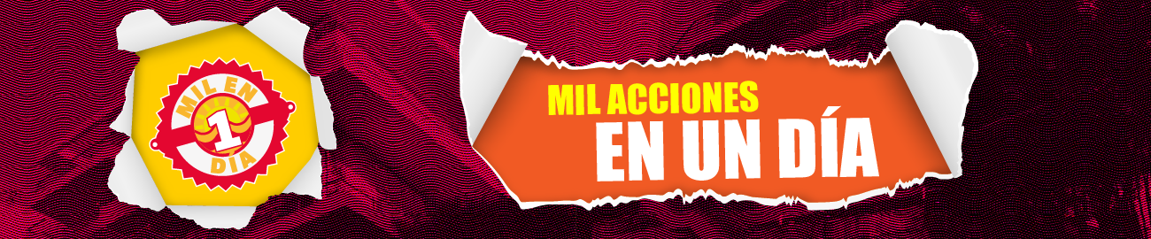 Mil acciones en un día