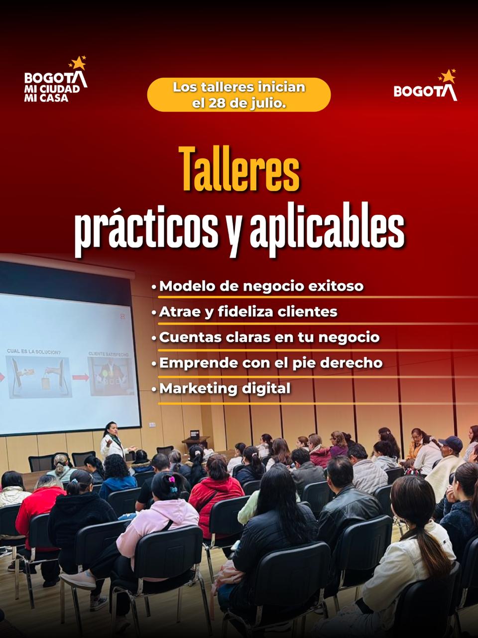 Talleres prácticos de formación para emprendedores de Usme