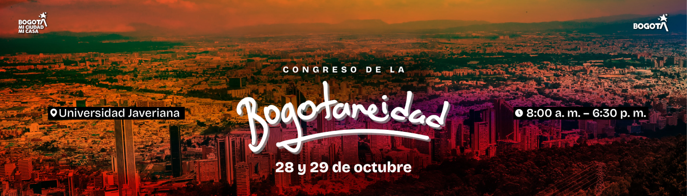 Banner con la palabra Bogotaneidad