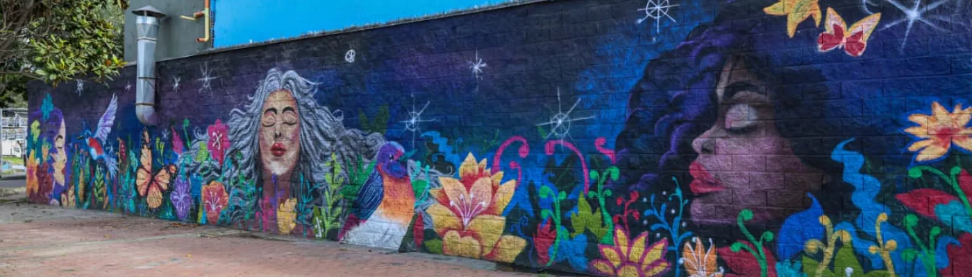 Fotografía de un mural ubicado en la localidad de Barrios Unidos