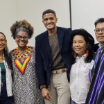 Directivos de Asuntos Étnicos y ponentes del conversatorio