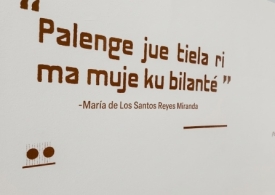 Foto de un texto en palenque