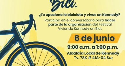 Rodando hacia el Festival Viviendo Kennedy en Bici