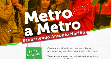 Metro a Metro llega al barrio Santander para escuchar a la comunidad
