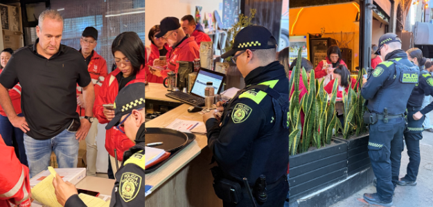 Durante la tarde del pasado viernes, los equipos de Seguridad y Convivencia de la Alcaldía Local de Barrios Unidos, en articulación con las secretarías Distritales de Seguridad y Gobierno y la Policía Nacional, realizaron un operativo de Inspección, Vigilancia y Control 