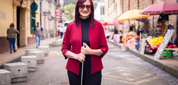 Diva Mariño - representante de personas con sordoceguera Puente Aranda