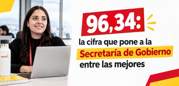 Con un índice de 96,34, la Secretaría de Gobierno ocupa el quinto lugar entre las secretarías de Bogotá y fortalece su gestión para servir mejor.
