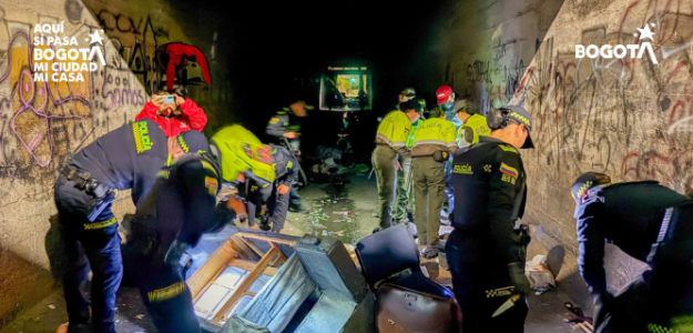  Operativo interinstitucional en Puente Aranda deja dos capturas y la incautación de ocho armas cortopunzantes