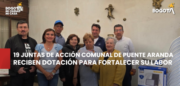 19 Juntas de Acción Comunal de Puente Aranda reciben dotación para fortalecer su trabajo comunitario