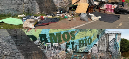 Operación Espacio Público Canal Río Fucha en Antonio Nariño